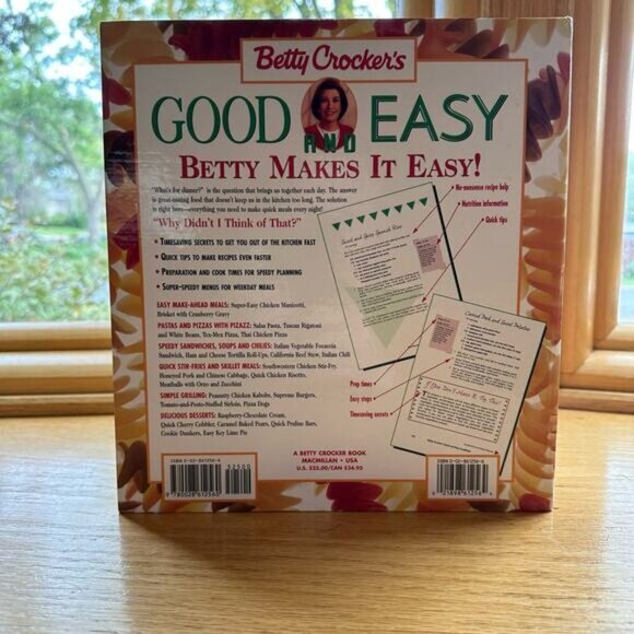 Betty Crockers Good & Easy Cookbook Ring-Bound - Picture 4 of 8